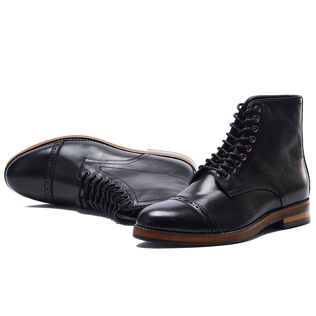 High Street Mid - Top Genuine Leather Martin Boots - MRC STOREShoesMRC STOREHigh Street Mid - Top Genuine Leather Martin Boots MRC STORE MRC STORECJYD256097108HSDark Brown40
