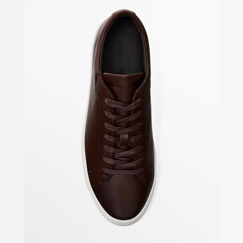 Lace - Up Leather Casual Sneakers - MRC STOREShoesMRC STORELace - Up Leather Casual Sneakers MRC STORE  90.00MRC STORECJYD254652419SHDark Brown Leather39