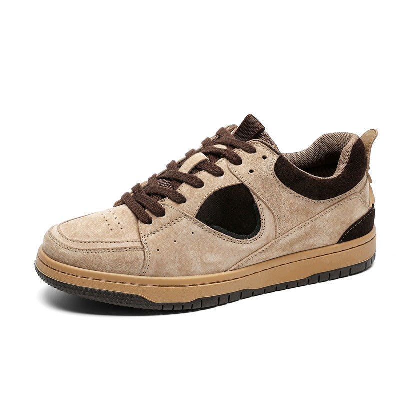 Unisex Platform Casual Sneakers - MRC STOREShoesMRC STOREBeige sneaker with brown laces on a white backgroundMRC STORECJNS246386501AZKhakiMen's Shoes 38