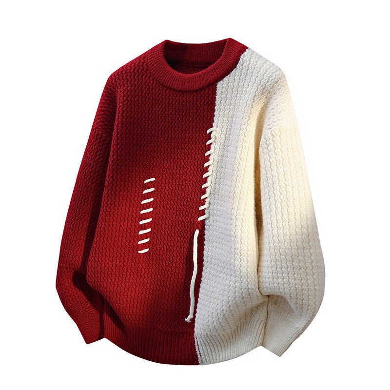 Thermal Loose Round Neck Sweater Pullover - MRC STOREsweaterMRC STOREThermal Loose Round Neck Sweater Pullover MRC STORE MRC STORECJYD255630122VERed2XL