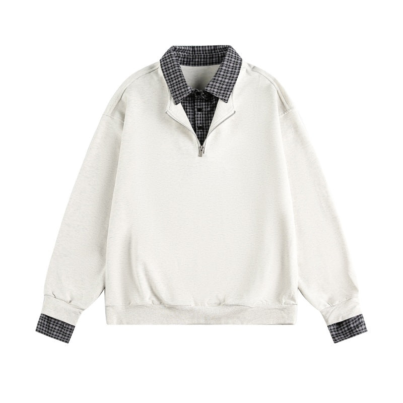 Two - Piece Polo Collar Pullover - MRC STOREsweaterMRC STORETwo - Piece Polo Collar Pullover MRC STORE  98.99MRC STORECJWY260024203CXWhite Flower Gray2XL