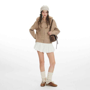 Slim-Fit Solid Color Knit Sweater Cardigan - MRC WEAR 