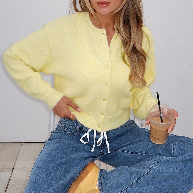 Trendy Buttoned Cardigan Sweater - MRC STOREsweaterMRC STORETrendy Buttoned Cardigan Sweater MRC STORE MRC STORECJMY257309903CXBlackL