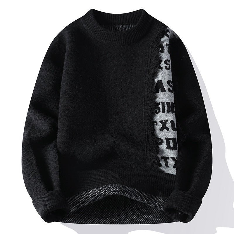 Men's Knitted Long Sleeve Pullover - MRC STORESweaters & HoodiesMRC STOREMen's Knitted Long Sleeve Pullover My Store  38.00MRC STORECJYD252596316PKBlack2XL