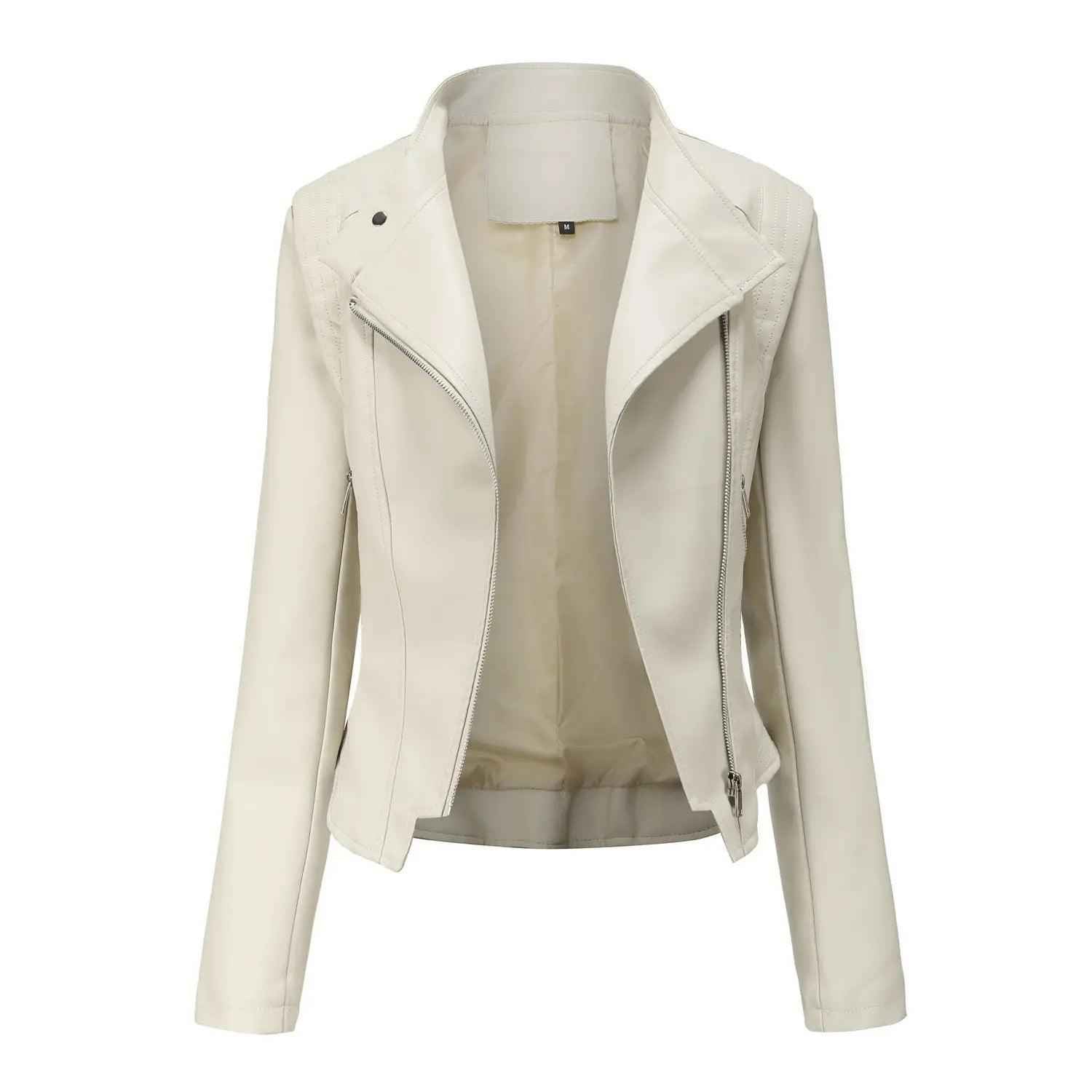 Slim Fit PU Leather Coat - MRC STORETopMRC STORESlim Fit PU Leather CoatMRC STORECJYD210764860HSBrownE US