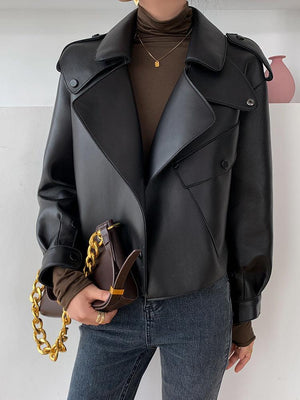Genuine Sheepskin Leather Short Jacket - MRC STORETopMRC STOREGenuine Sheepskin Leather Short Jacket - MRC STOREMRC STORECJYD216257903CXBlackL