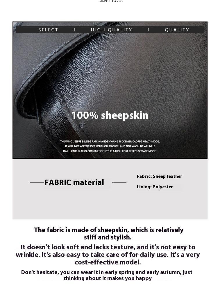Genuine Sheepskin Leather Short Jacket - MRC STORETopMRC STOREElegant Women's Genuine Leather Jacket - Sheepskin jacket Short for Stylish Commutes - MRC STOREMRC STORECJYD216257909IRGreenL