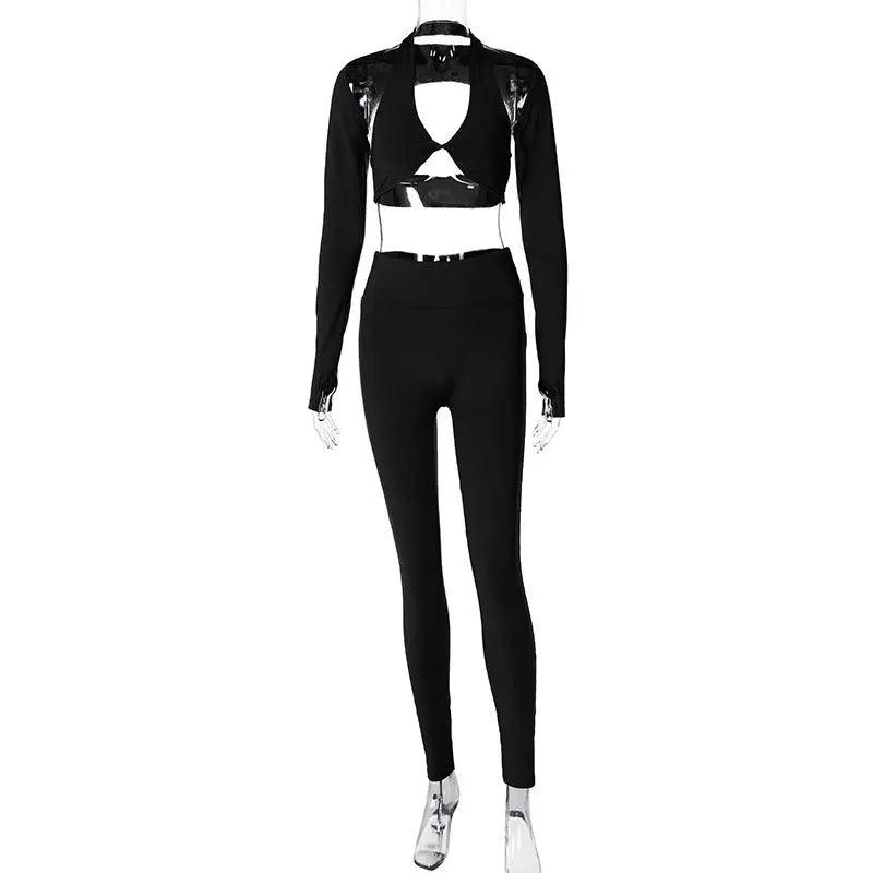 Long Sleeve Shawl Trousers Three - Piece Set - MRC STORETopMRC StoreLong Sleeve Shawl Trousers Three - Piece Set - MRC STOREMRC STORECJLS210958506FUBlackL