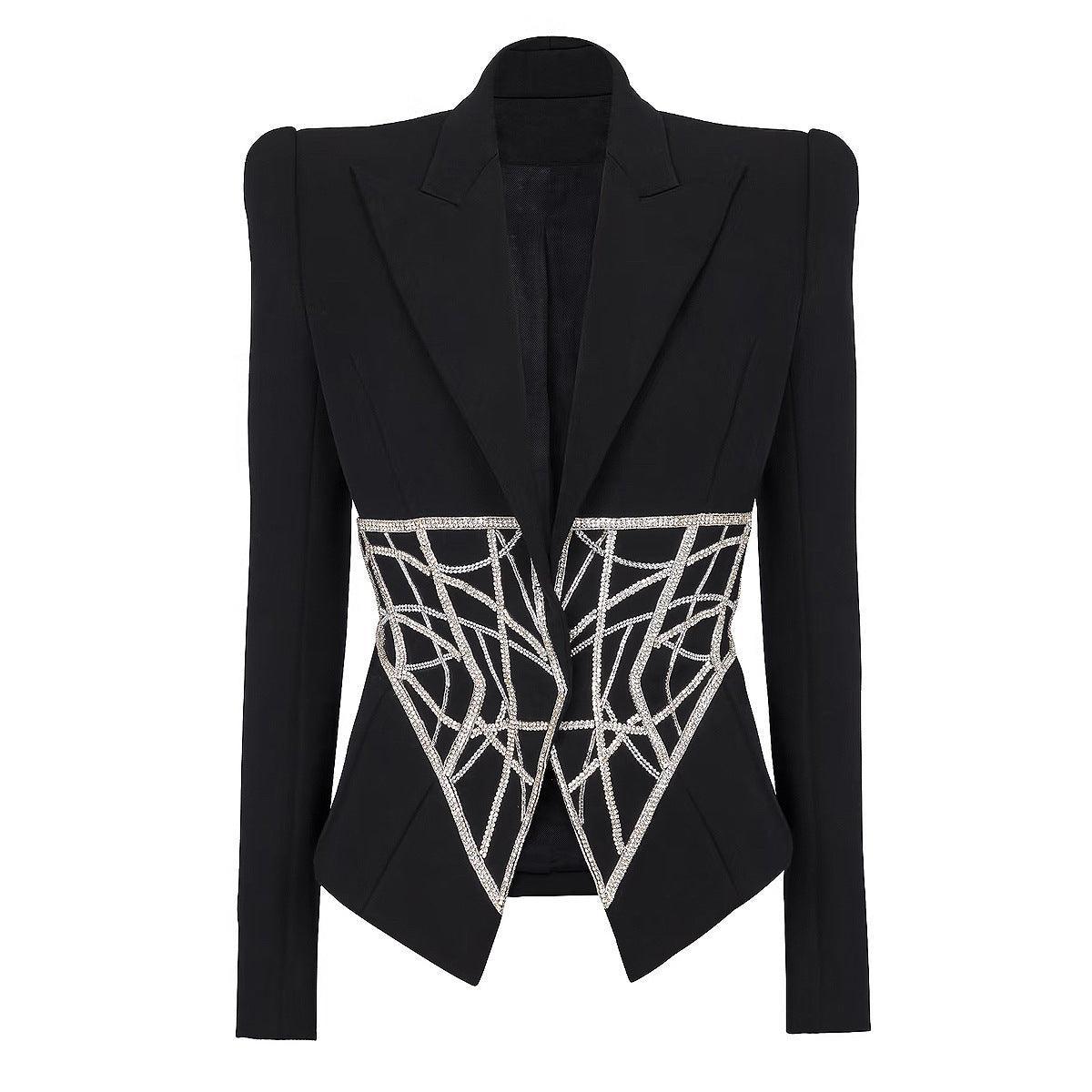 Luxury Beaded Diamond Suit Jacket - MRC STORETopMRC STOREHigh End Slim - Fit Beaded Diamond Designer Suit Jacket - MRC STOREMRC STORECJYD212364703CXBlackL