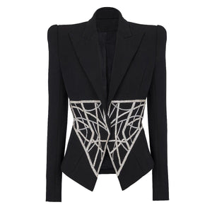 Luxury Beaded Diamond Suit Jacket - MRC STORETopMRC STOREHigh End Slim - Fit Beaded Diamond Designer Suit Jacket - MRC STOREMRC STORECJYD212364703CXBlackL