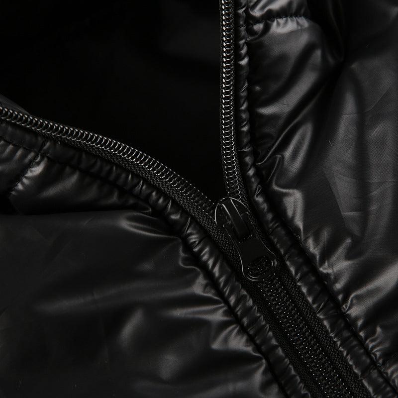 Mechanical Style Off - Shoulder Zipper Cotton Jacket - MRC STOREtopMRC STOREMechanical Style Off - Shoulder Zipper Cotton Jacket - MRC STOREMRC STORECJJK212424103CXBlackL