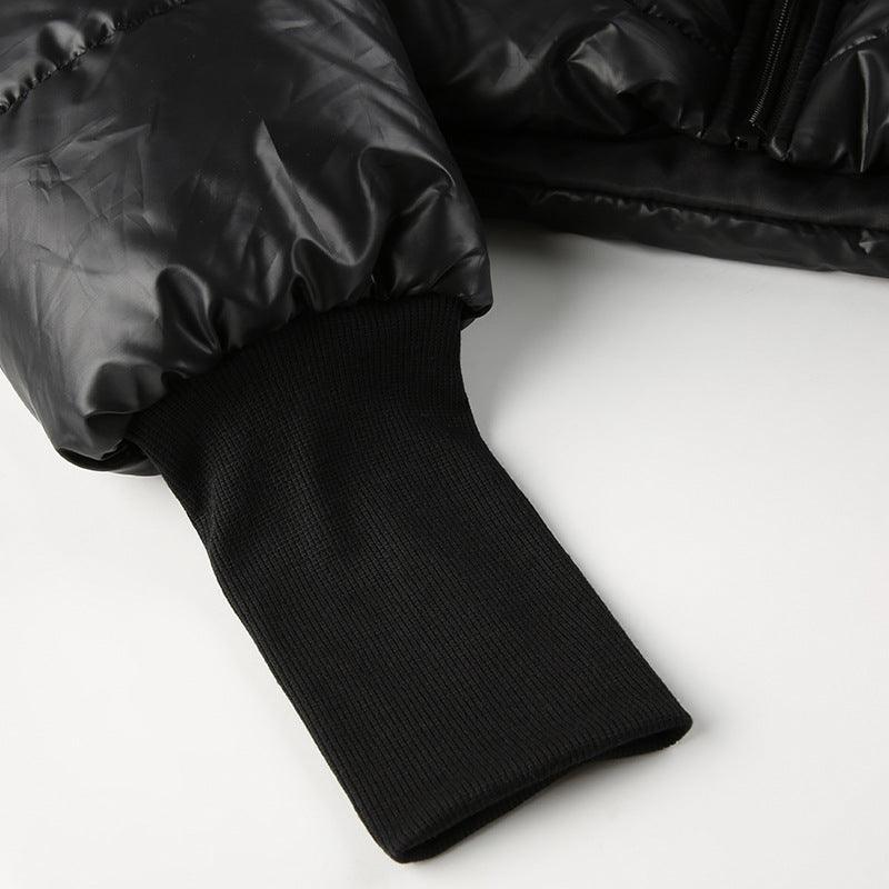 Mechanical Style Off - Shoulder Zipper Cotton Jacket - MRC STOREtopMRC STOREMechanical Style Off - Shoulder Zipper Cotton Jacket - MRC STOREMRC STORECJJK212424103CXBlackL