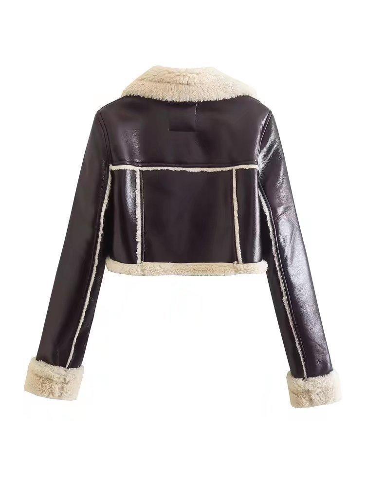 Short Lapel Slim Jacket – Elegant Long Sleeve Fur Coat - MRC STORETopMRC STOREShort Lapel Slim Jacket – Elegant Long Sleeve Fur Coat - MRC STOREMRC STORECJZP165061404DWBlackL