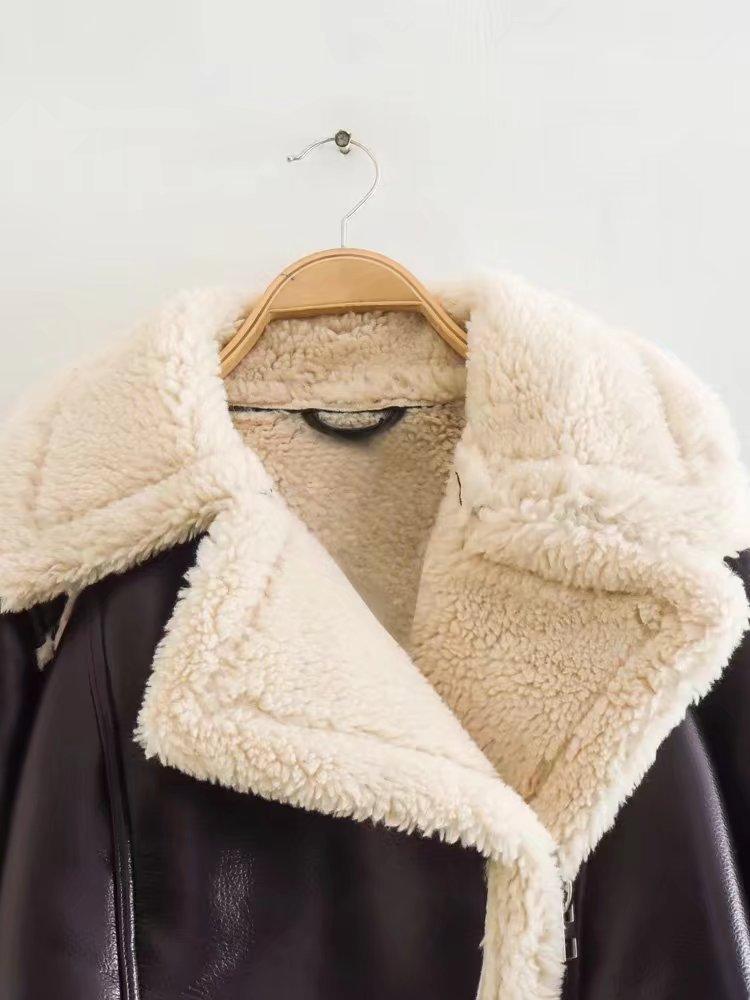 Short Lapel Slim Jacket – Elegant Long Sleeve Fur Coat - MRC STORETopMRC STOREShort Lapel Long Sleeve Slim Fashion Personality Fashion Jacket - MRC STOREMRC STORECJZP165061404DWBlackL