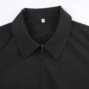 Solid Color Loose Casual Thin Coat - MRC STORETopMRC STORESolid Color Loose Thin Turn - down Collar Casual Coat - MRC STOREMRC STORECJYD179686603CXBlackL