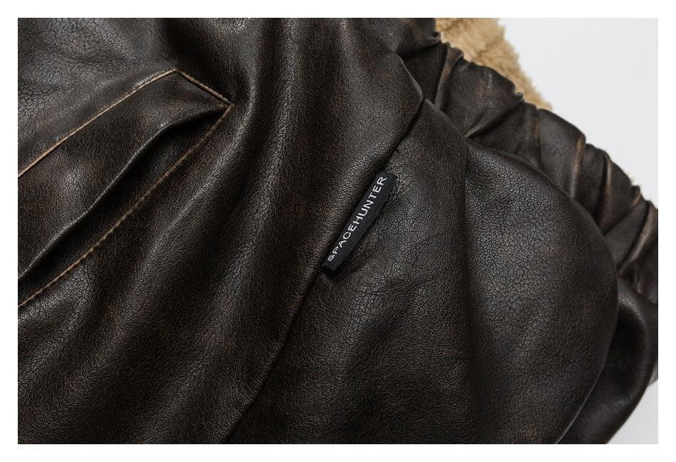Winter Coat PU Leather Coat with Lamb Wool Lining - MRC STORETopMRC STOREWinter Coat PU Leather Coat with Lamb Wool Lining - MRC STOREMRC STORECJPK211782702BYBlackL