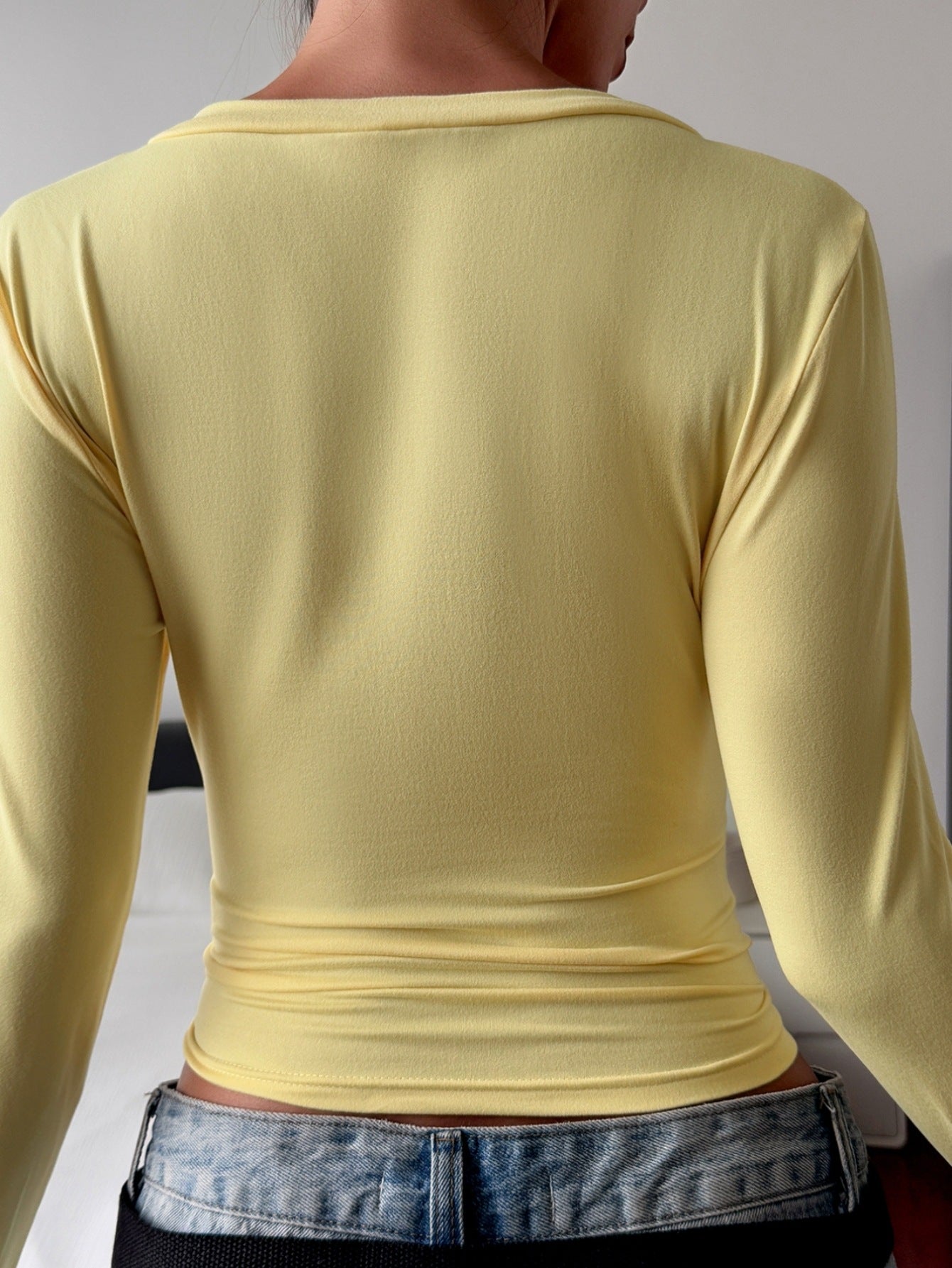 Women’s Slim Top - Elegant Long Sleeve Style - MRC STORETopMRC StoreWomen’s Slim Top - Elegant Long Sleeve Style MRC Store MRC STORECJCS245053815OLYellowL