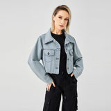 Retro Raw Edge Soft Denim Jacket - MRC STORETopMRC STORERetro Raw Edge Soft Denim Jacket - MRC STOREMRC STORECJJK1822548-LightBlue-LLightBlueL