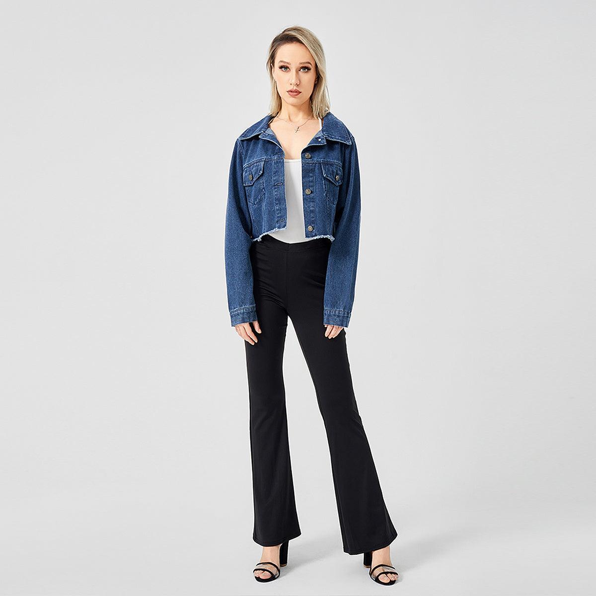 Retro Raw Edge Soft Denim Jacket - MRC STORETopMRC STORERetro Raw Edge Soft Denim Jacket - MRC STOREMRC STORECJJK1822548-LightBlue-LLightBlueL