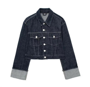 Hemming Sleeve Denim Jacket & Trousers Set - MRC STORETopMRC STOREWomen's Hemming Sleeve Denim Jacket Coat & Trousers Set - MRC STOREMRC STORECJLS206111604DWTopL