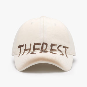 Gray and blue adjustable Letter Graffiti curved brim soft top cap, stylish accessories by My Store.