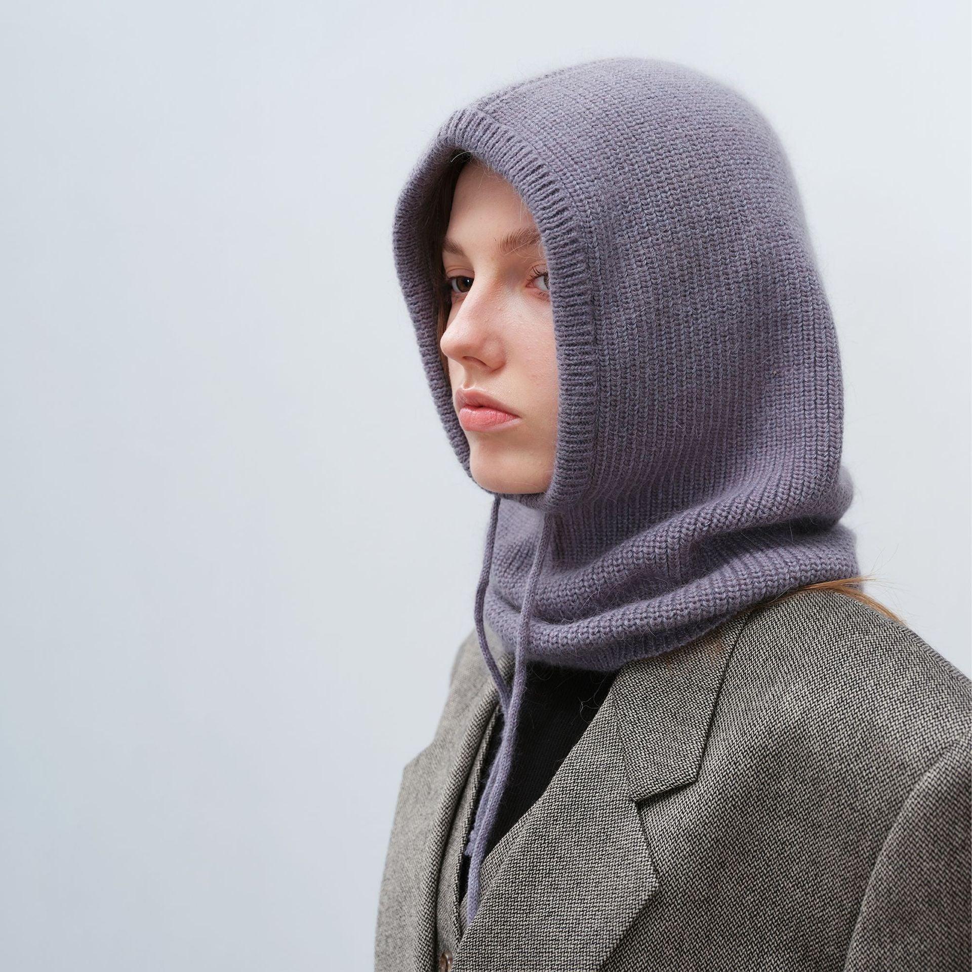 Women's Autumn Warm Scarf - Neck Woolen Knitted Hat - Dome Style Rabbit Fur - MRC STOREAccessoriesMy StoreWomen's Autumn Warm Scarf - Neck Woolen Knitted Hat - Dome Style Rabbit Fur - MRC STOREMRC STORECJBQ193283807GTGraphite Gray