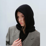 Women's Autumn Warm Scarf - Neck Woolen Knitted Hat - Dome Style Rabbit Fur - MRC STOREAccessoriesMy StoreWomen's Autumn Warm Scarf - Neck Woolen Knitted Hat - Dome Style Rabbit Fur - MRC STOREMRC STORECJBQ193283803CXAll Match Black