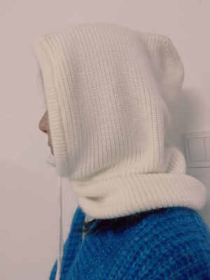 Women's Autumn Warm Scarf - Neck Woolen Knitted Hat - Dome Style Rabbit Fur - MRC STOREAccessoriesMy StoreWomen's Autumn Warm Scarf - Neck Woolen Knitted Hat - Dome Style Rabbit Fur - MRC STOREMRC STORECJBQ193283810JQSnow White