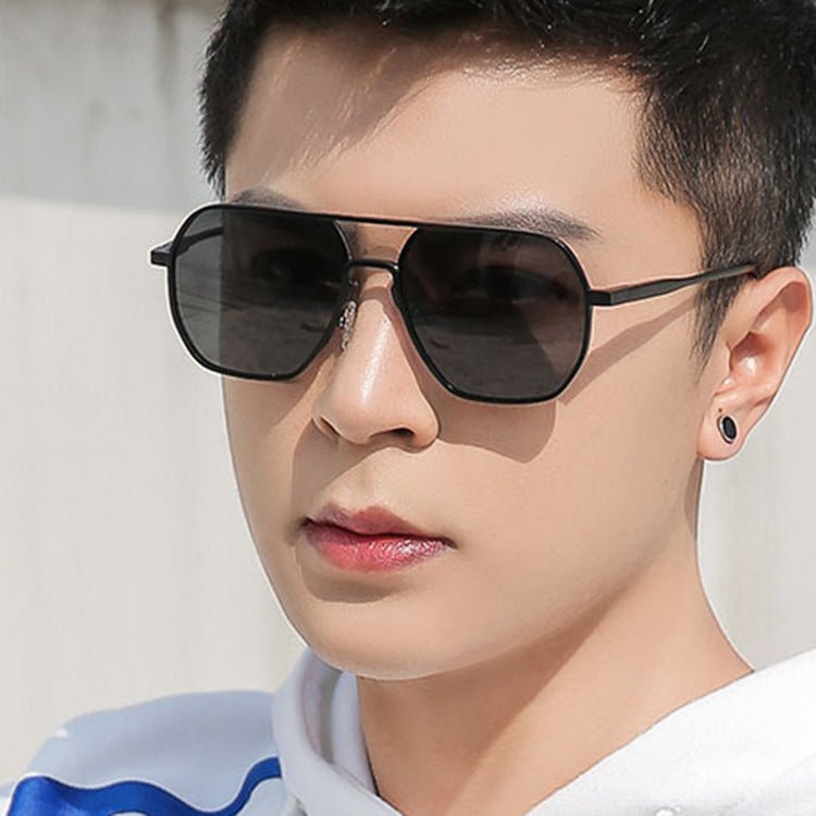 Men’s UV Sunglasses - Double Beam Gold Gray - MRC STOREAccessoriesMy StoreMen’s UV Sunglasses - Double Beam Gold Gray My Store MRC STORECJCF235089401AZAs Shown In The FigureBlack And Gray