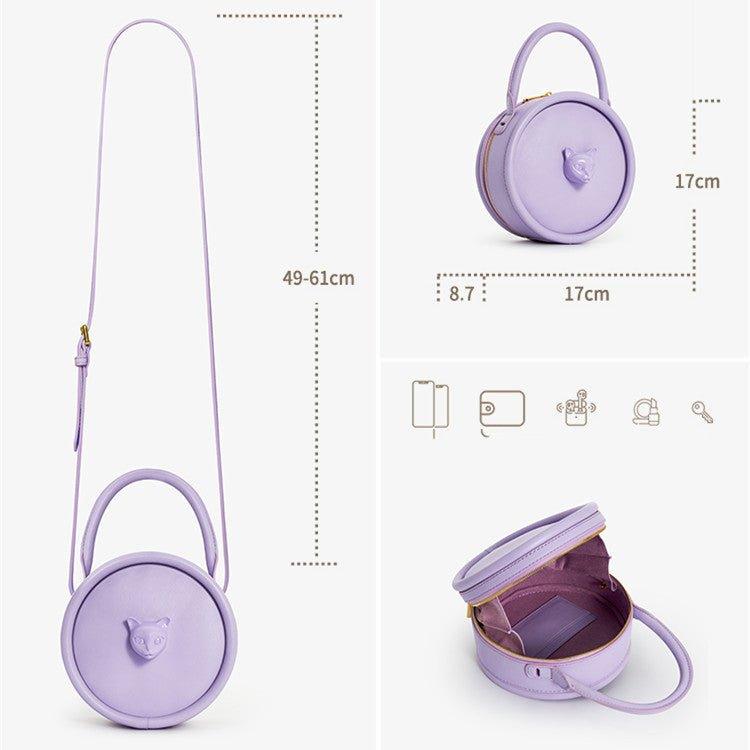 BAFELLI Women’s Cat Head Leather Messenger Bag - MRC STOREAccessoriesMy StoreWomen's Fashion Simple Cat Head Shoulder Messenger Bag – BAFELLI Original Design - MRC STOREMRC STORECJNS180258801AZLavender Purple