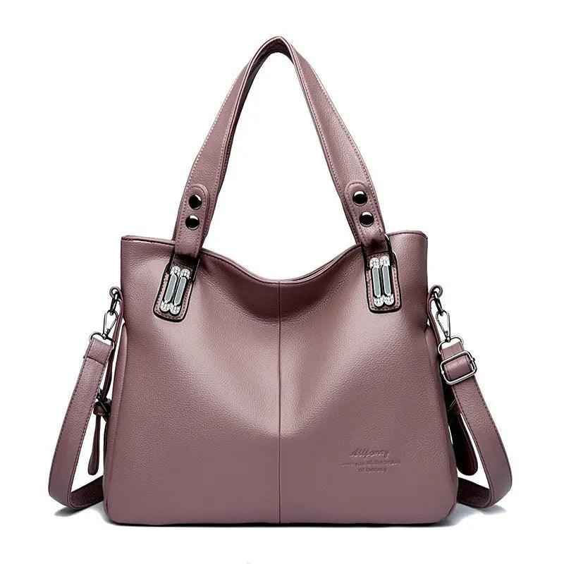 Trendy PU Leather Bag Tote in Sophisticated Colors - MRC STOREAccessoriesMy StoreTrendy PU Leather Bag Tote in Sophisticated ColorsMRC STORECJNS205786904DWPurple