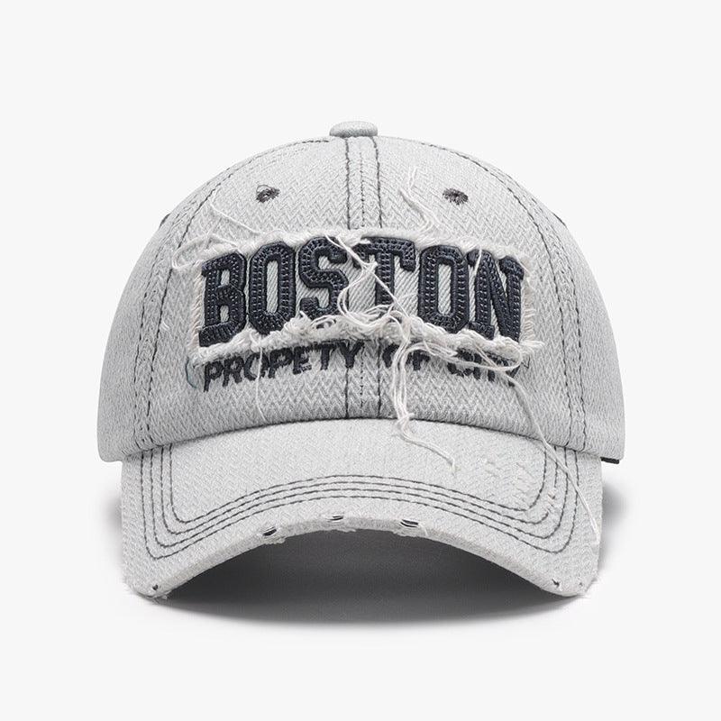 Black men's 3D embroidery soft peaked cap with adjustable cotton dome, outdoor accessories hat for men.