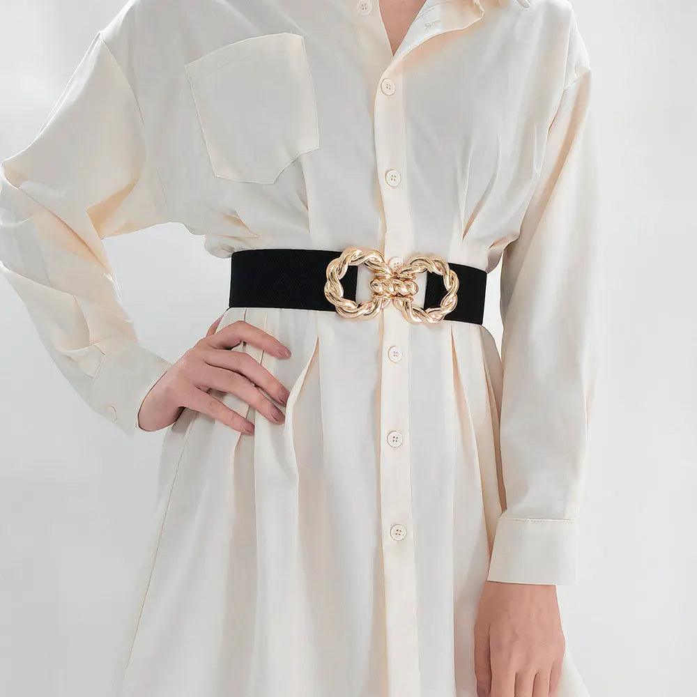 Decoration Round Metal Button down Belt - MRC STOREAccessoriesMy StoreDecoration Round Metal Button down Belt - MRC STOREMRC STORECJYD1684278-BLACKBLACK