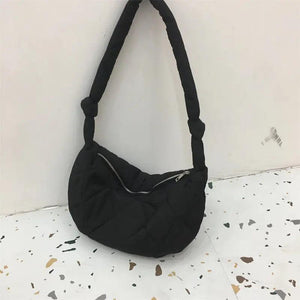 Down Cotton Rhombus Crossbody Bag - MRC STOREAccessoriesMy StoreDown Cotton Rhombus Crossbody Bag - MRC STOREMRC STORECJNS189125901AZBlack
