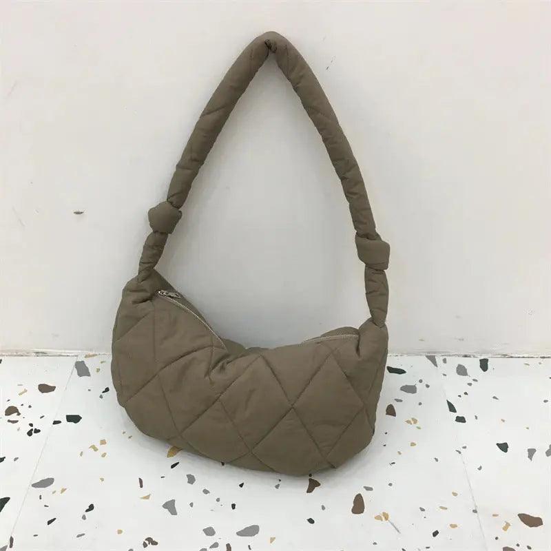 Down Cotton Rhombus Crossbody Bag - MRC STOREAccessoriesMy StoreDown Cotton Rhombus Crossbody Bag - MRC STOREMRC STORECJNS189125903CXKhaki