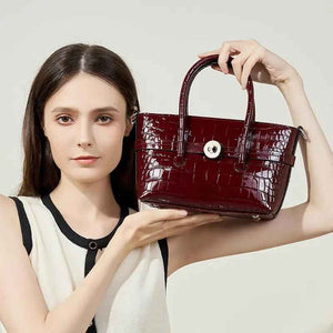 Genuine Leather Handbag - MRC STOREAccessoriesMy StoreGenuine Leather HandbagMRC STORECJNS205641202BYWine Red