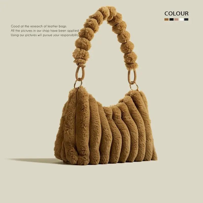 High Grade Plush Shoulder Bag - MRC STOREAccessoriesMy StoreHigh Grade Plush Shoulder Bag - MRC STOREMRC STORECJNS189824805EVKhaki