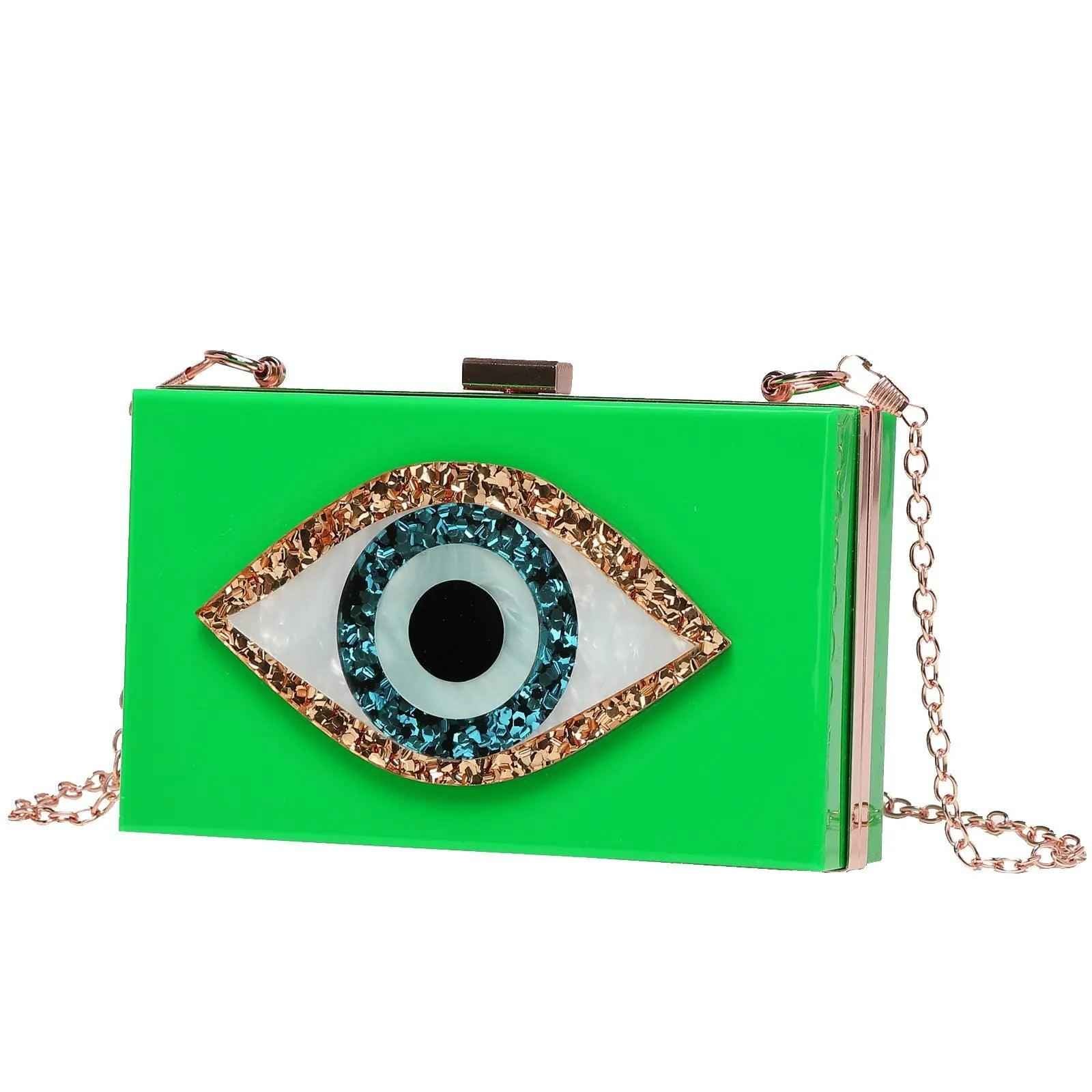 Luxury White Marbled Acrylic Clutch with Evil Eye Chain – Designer Summer Handbag - MRC STOREAccessoriesMy StoreLuxury White Marbled Acrylic Clutch with Evil Eye Chain – Designer Summer HandbagMRC STORECJYD203637407GTGreen