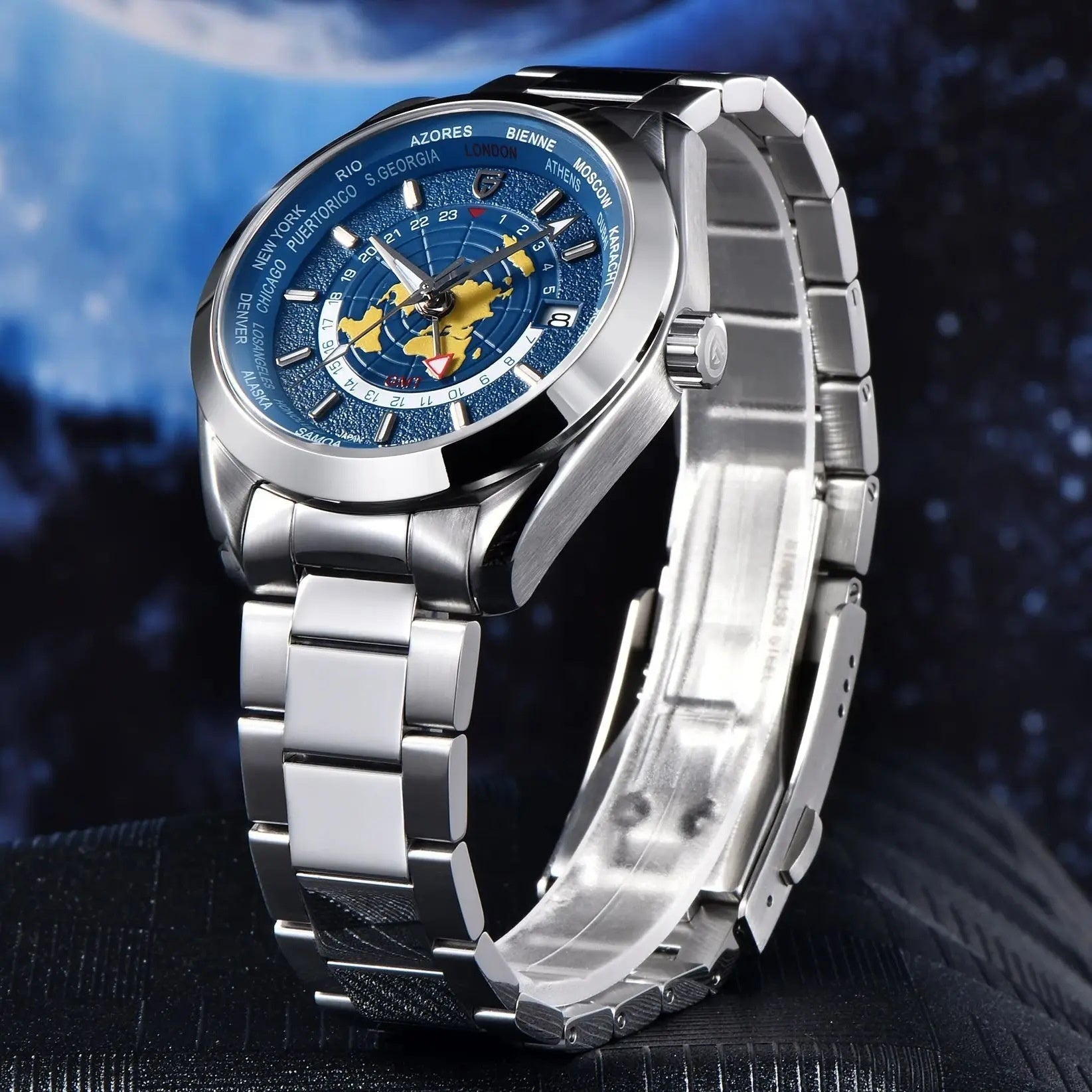 Pagani Design 1788 GMT Automatic Watch – Luxury Dual Time Zone Men's Watch - MRC STOREAccessoriesMy StorePagani Design 1788 GMT Automatic Watch – Luxury Dual Time Zone Men's WatchMRC STORECJJX223885003CXBlack