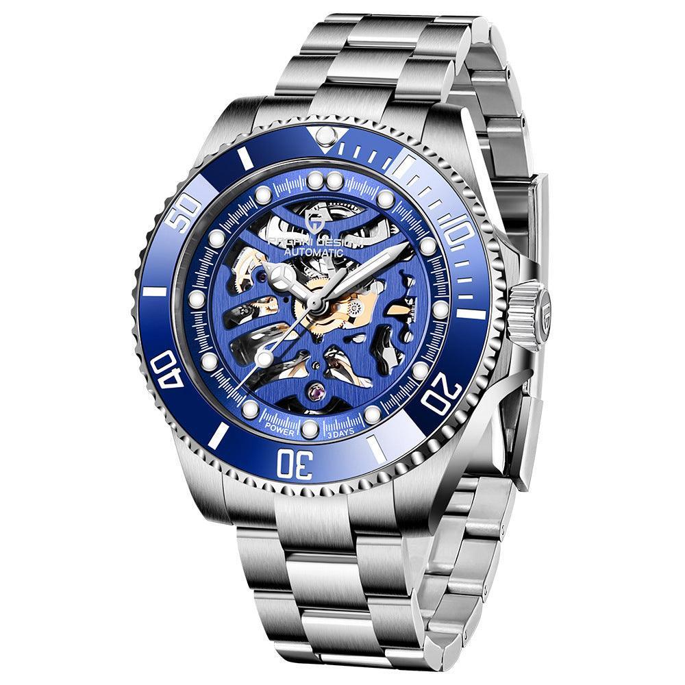 Pagani Design PD - 1859 Luminous Steel Watch - MRC STOREAccessoriesMy StorePagani Design PD - 1859 Steel Band Mechanical Watch - Luminous & Waterproof - MRC STOREMRC STORECJZBNSJX00678-BlueBlue