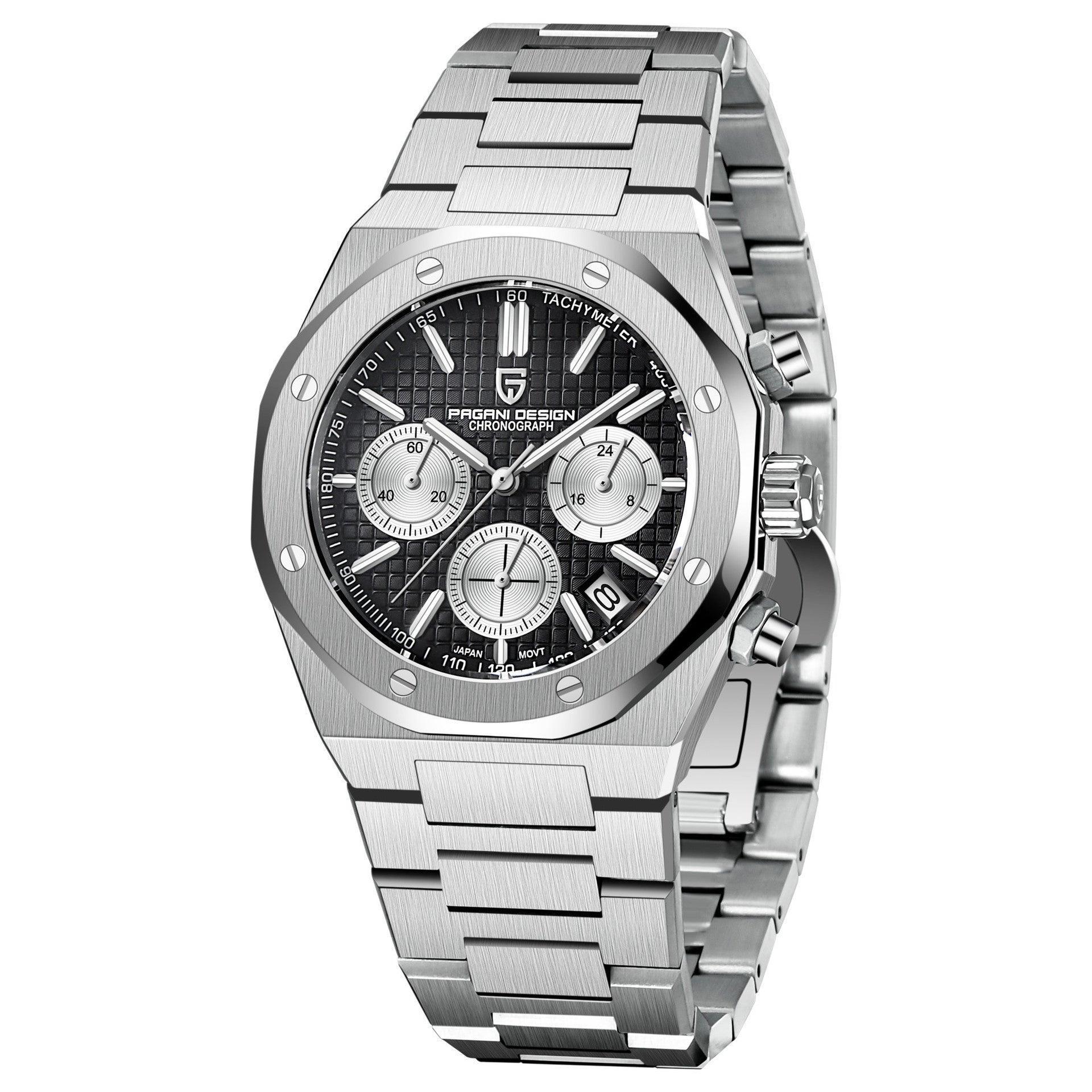 Pagani Design PD1707 Men's Quartz Chronograph - Precision and Style - MRC STOREAccessoriesMy StorePagani Design PD1707 Men's Quartz Chronograph - Precision and Style - MRC STOREMRC STORECJSY139955503CXBlack