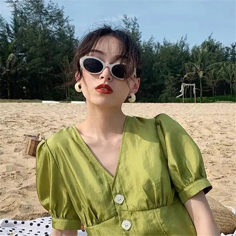 Retro Oval Sunglasses - MRC STOREAccessoriesMy StoreRetro Oval Sunglasses - MRC STOREMRC STORECJYJ111909501AZBlack