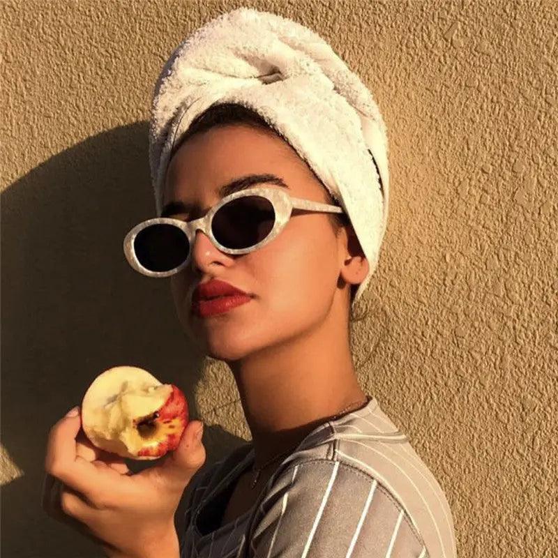 Retro Oval Sunglasses - MRC STOREAccessoriesMy StoreRetro Oval Sunglasses - MRC STOREMRC STORECJYJ111909501AZBlack