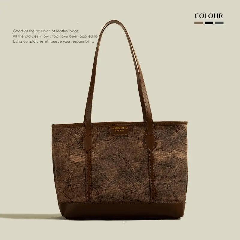Rhombus Simple Tote Bag Women - MRC STOREAccessoriesMy StoreRhombus Simple Tote Bag Women - MRC STOREMRC STORECJNS189828703CXBrown