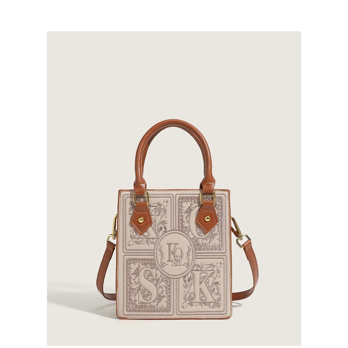 Trendy Early Autumn Embroidered Small Square Bag Fashion Essentials - MRC STOREAccessoriesMy StoreTrendy Early Autumn Embroidered Small Square Bag Fashion Essentials - MRC STOREMRC STORECJNS216906002BYBrown