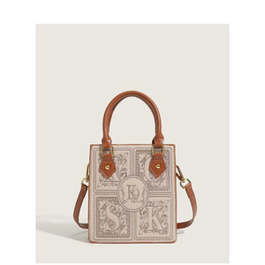 Trendy Early Autumn Embroidered Small Square Bag Fashion Essentials - MRC STOREAccessoriesMy StoreTrendy Early Autumn Embroidered Small Square Bag Fashion Essentials - MRC STOREMRC STORECJNS216906002BYBrown