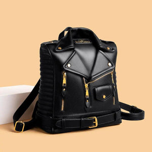 Trendy Leather Textured Jacket Backpack - MRC STOREAccessoriesMy StoreTrendy Leather Textured Jacket Backpack - MRC STOREMRC STORECJNS192752201AZBlack