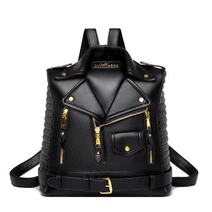 Trendy Leather Textured Jacket Backpack - MRC STOREAccessoriesMy StoreTrendy Leather Textured Jacket Backpack - MRC STOREMRC STORECJNS192752201AZBlack
