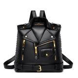 Trendy Leather Textured Jacket Backpack - MRC STOREAccessoriesMy StoreTrendy Leather Textured Jacket Backpack - MRC STOREMRC STORECJNS192752201AZBlack