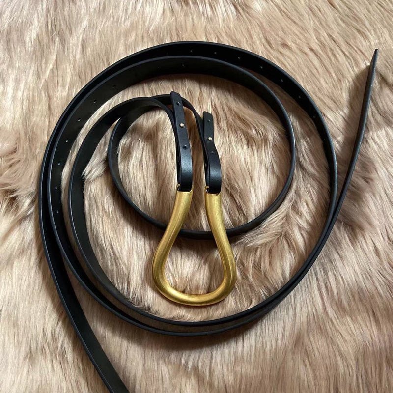 Women’s Leather Belt - Retro Gold Copper Buckle - MRC STOREAccessoriesMy StoreWomen’s Leather Belt - Retro Gold Copper Buckle My Store  22.44MRC STORECJNSFSYD00471-BlackBlack